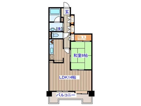 菊田参番館の物件間取画像